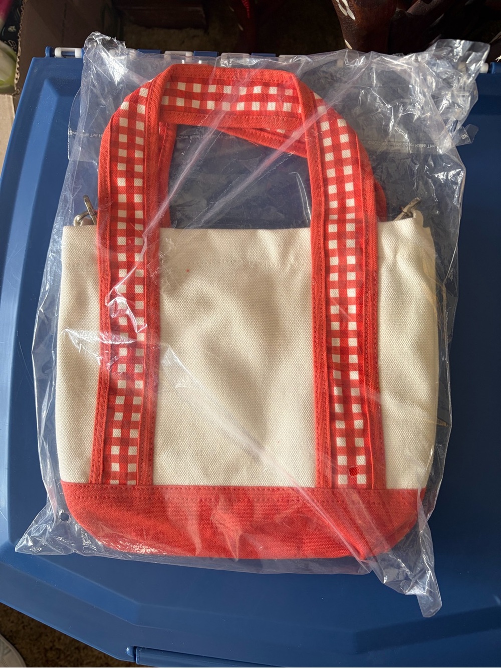 Martha Stewart Canvas Cherry Print Tote with Guitar Strap - Picture 4 of 4